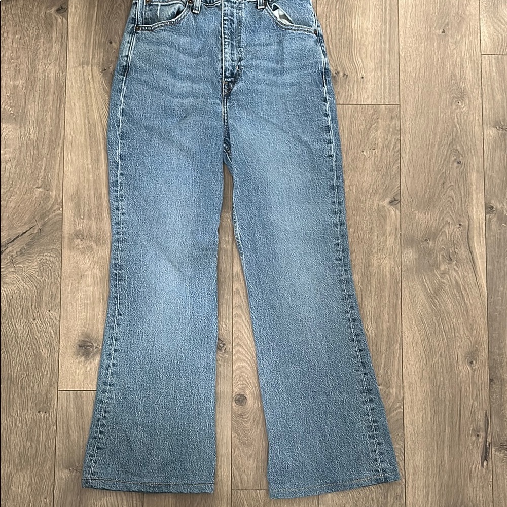 Levi's Blue Flare Wide Leg Jeans